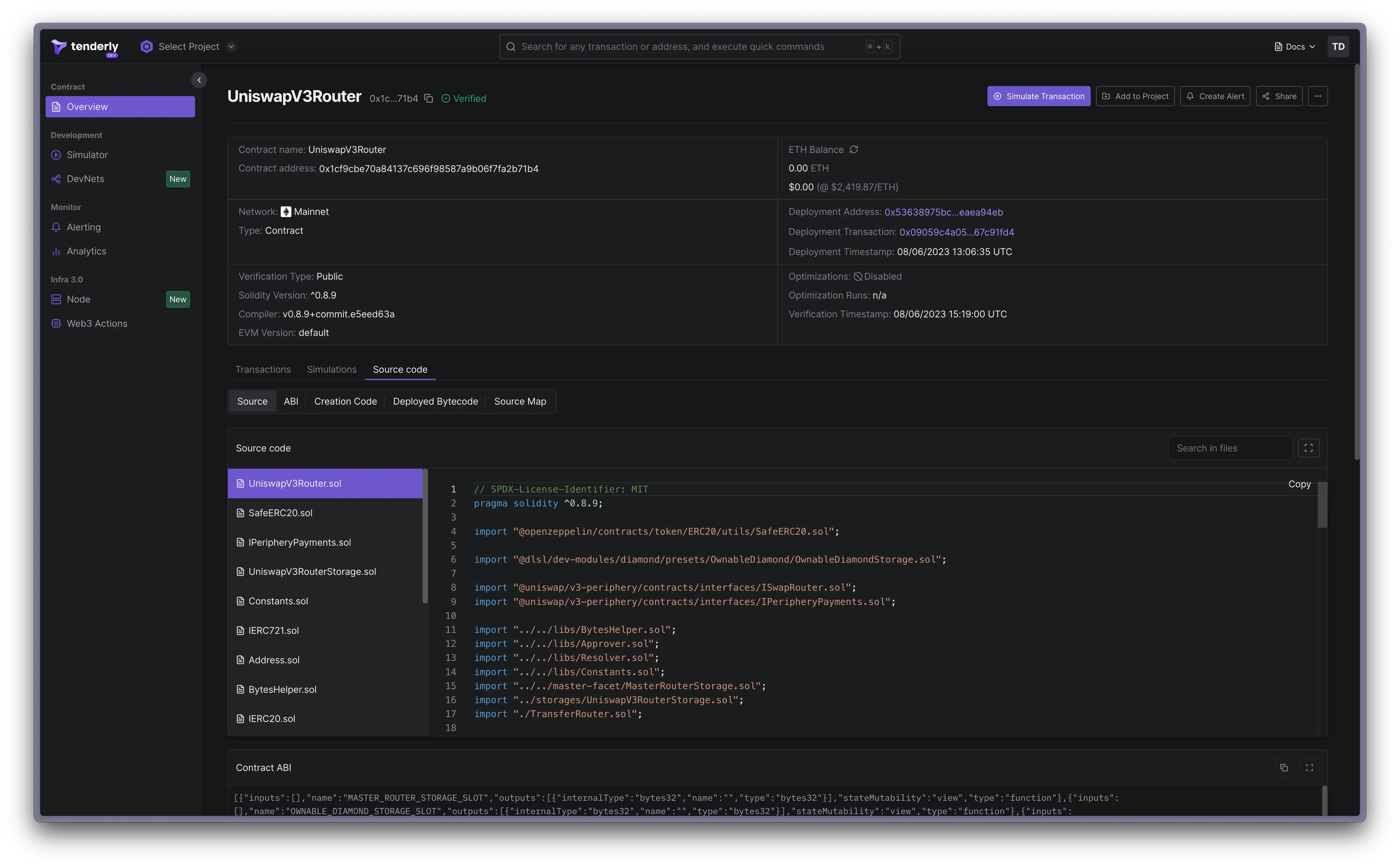 Ethereum smart contract code for subscription management